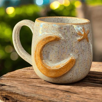 مج فخار أصفر 3