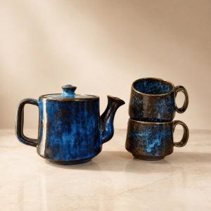 طقم شاي فخار