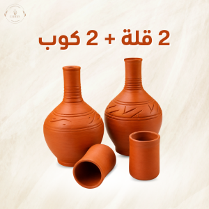 2 قولة 2لتر + 2 كوب