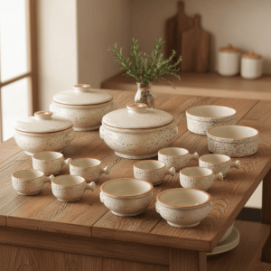 عرض 18 قطعة باللون البيج