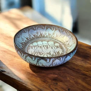 طاجن فخار نحت يدوي بارز - وادي الجمال